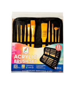 Bộ 10 cây cọ vẽ màu dầu tặng túi đựng cọ-Colormate